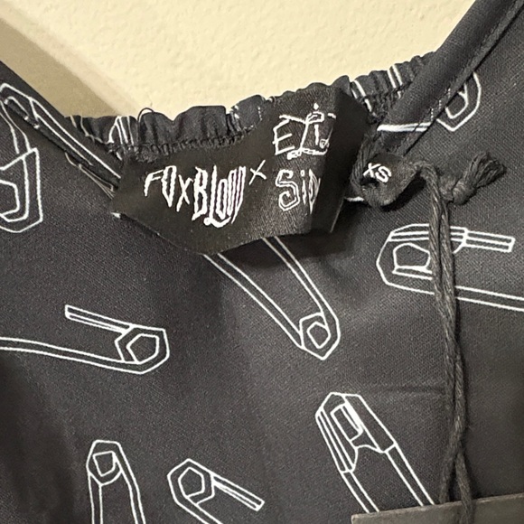 Foxblood Eliza Sidney Safety Pin Dress - Picture 3 of 7